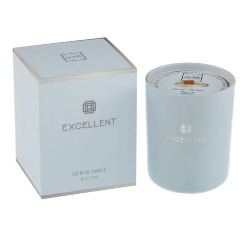 Bougie Parfumée en Verre "Excellent" 14cm White Tea