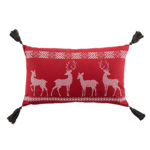 Coussin Déco "Cosy Home Ii" 30x50cm Rouge