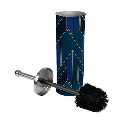 Brosse WC Imprimée "Achille" 37cm Vert & Bleu