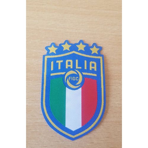 Écusson Patch Sélection Nationale D'italie Figc Federazione Italiana Giuoco Calcio 8x5,5 Cm Thermocollant, Pas Besoin De Couture 