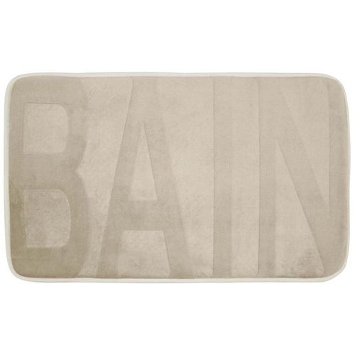 Tapis de Bain Microfibre "Relief" 45x75cm Taupe