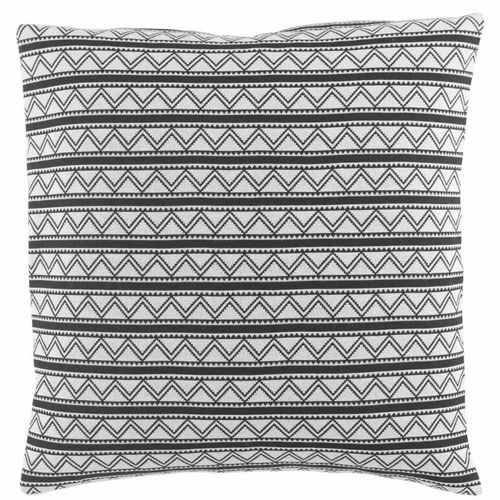 Coussin Déhoussable "Tigma" 60x60cm Noir & Blanc