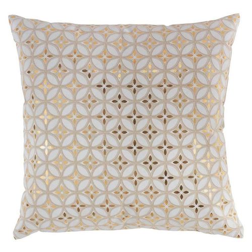 Coussin Déco Déhoussable "Azelia" 45x45cm Or