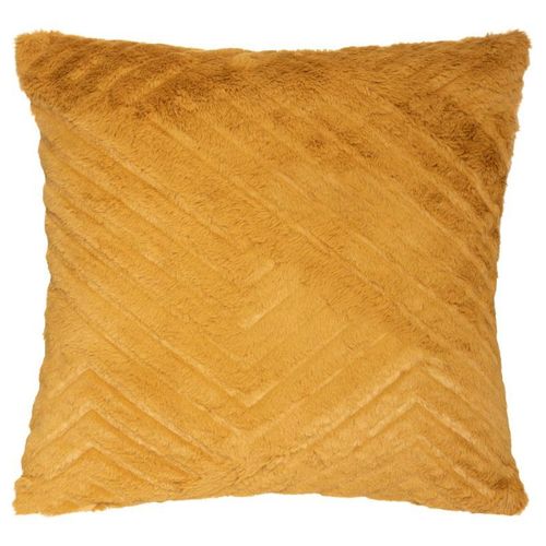 Coussin Déco 3d À Motifs "Four Geo" 45x45cm Ocre