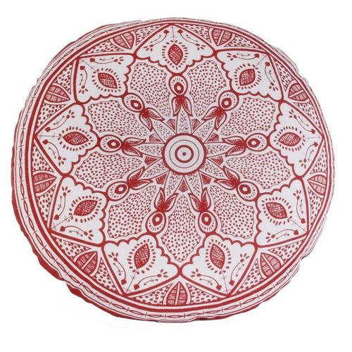 Paris Prix - Coussin Déco Oriental "Mirage" 40cm Orange