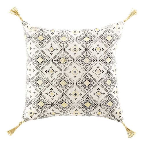 Coussin Déco À Motifs "Shany" 45x45cm Jaune