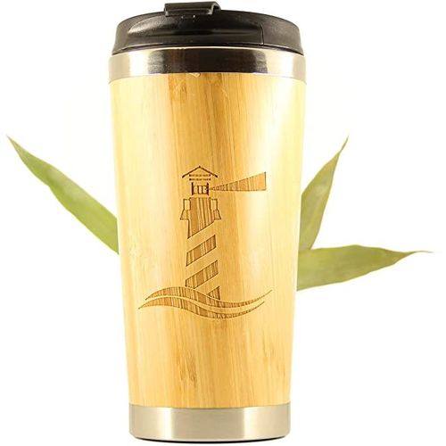 Gourde, Mug Café Et Thé 450 Ml | Bambou Et Acier Inoxydable | 100% Étanche, Voyage, Camping, Travail