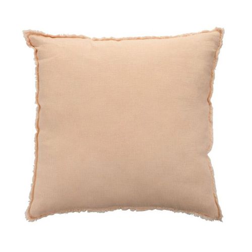 Paris Prix - Coussin Déco Carré "Faded" 45x45cm Rose Saumon