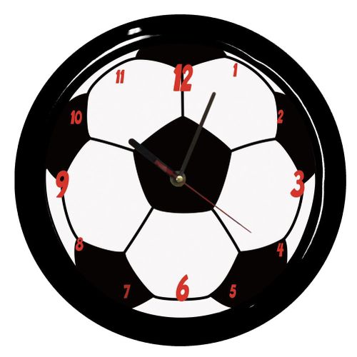 Pendule ronde Football Cbkreation