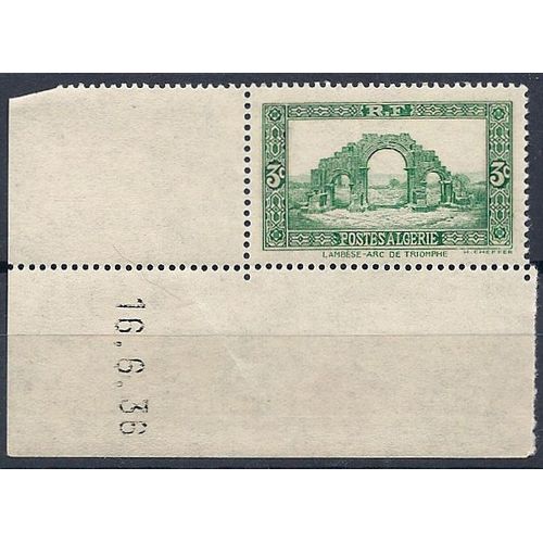 Algérie Française Yvert 103 ( 1936). Lambèse -Arc De Triomphe. Neuf** (Mnh)