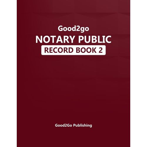 Good2go Notary Record Book