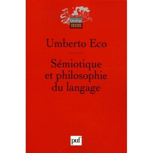Sémiotique Et Philosophie Du Langage