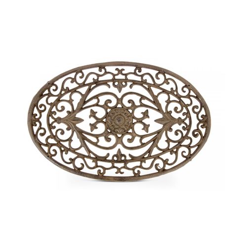 Tapis Paillasson Lune Fonte Marron 60.5x2x40cm