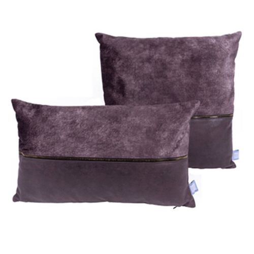 Paris Prix - Lot De 2 Coussins Déco "Picco" 30x50cm Gris