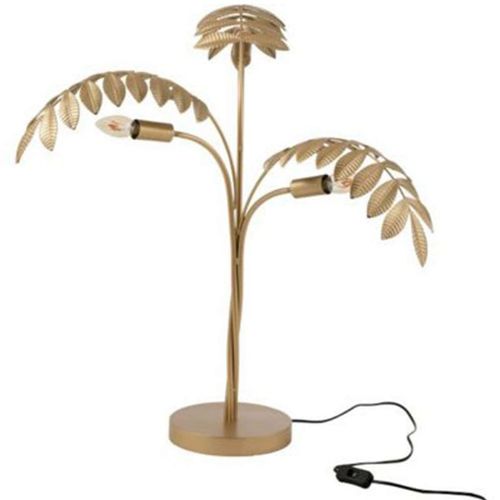 Paris Prix - Lampe À Poser Design "Palmier" 67cm Or