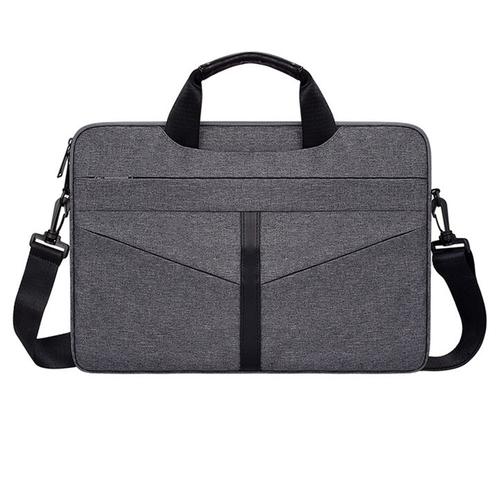 Sac à bandoulière gris pour ordinateur portable, pochette pour ordinateur portable, mallette portable pour tablette étanche