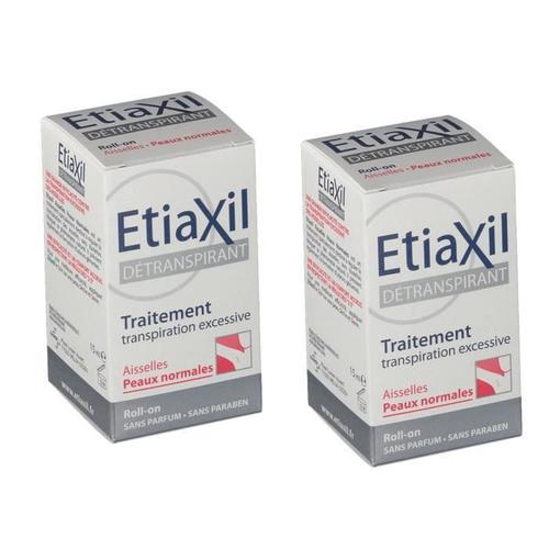 Etiaxil Lot De 2 Détranspirant Aisselles Peaux Normales 15 Ml 