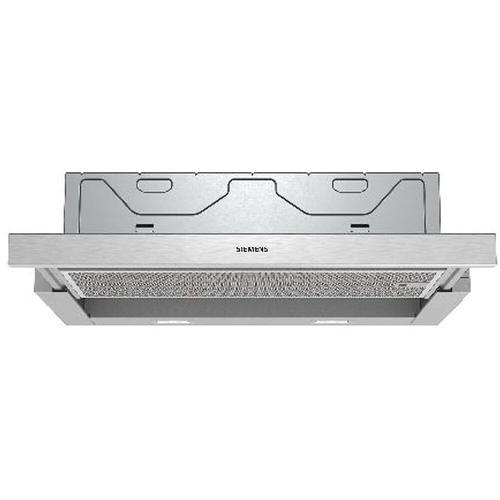 siemens - hotte télescopique 60cm 405m³/h argent - li64ma531