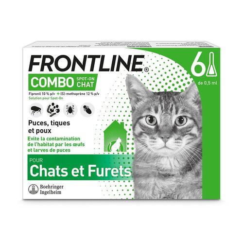 Solution Combo Spot-On Chat Et Furet 6 Pip. - Frontline