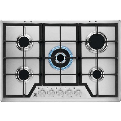 Electrolux Slim line KGS7536SX Table de cuisson au gaz Acier inoxydable - 5 foyers