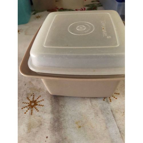 Beurrier Carré Vintage Tupperware 13x13 Cm