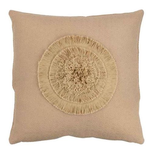 Paris Prix - Coussin Carré Déco "Soleil" 43x43cm Beige
