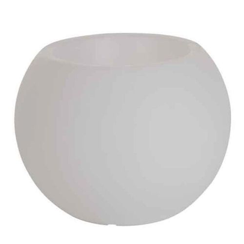 Paris Prix - Lampe D'extérieure & Pot De Fleurs "Outdoor" 56cm Blanc