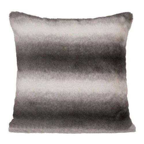 Coussin Imitation Fourrure "Grizzli" 45x45cm Gris