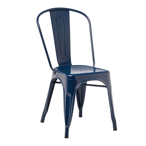 Lot 2 Chaises Empilables Lix Bleu Marin