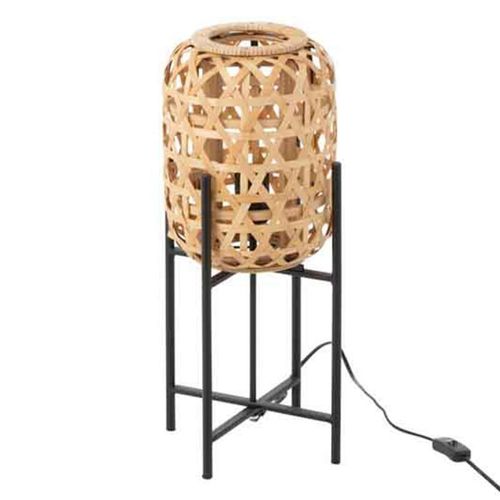 Paris Prix - Lampe À Poser En Bambou "Dinaya" 53cm Naturel