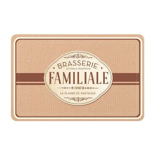 Set De Table - Brasserie Familiale