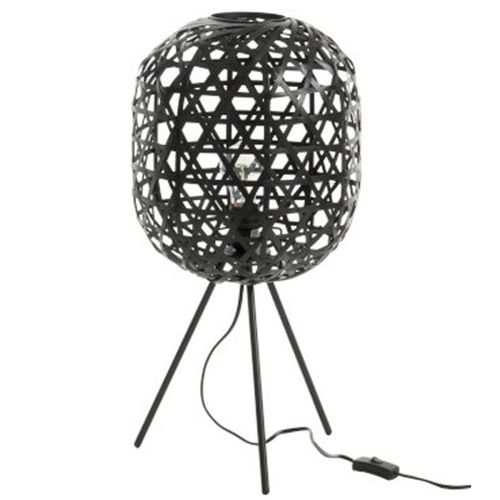 Paris Prix - Lampe À Poser Sur Trépied "Briot" 59cm Noir
