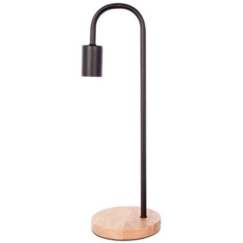 Paris Prix - Lampe À Poser Bois & Métal "Vinara" 47cm Noir