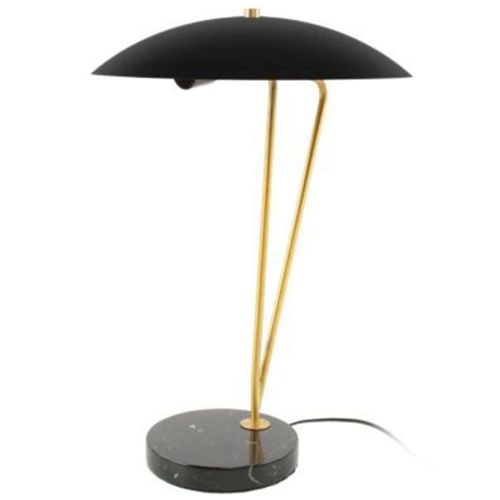 Paris Prix - Lampe À Poser Design "Kayani" 58cm Or & Noir