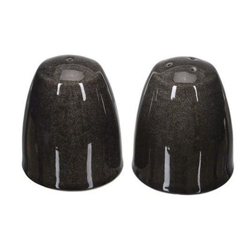 Paris Prix - Lot Salière & Poivrière "Duo" 10cm Noir
