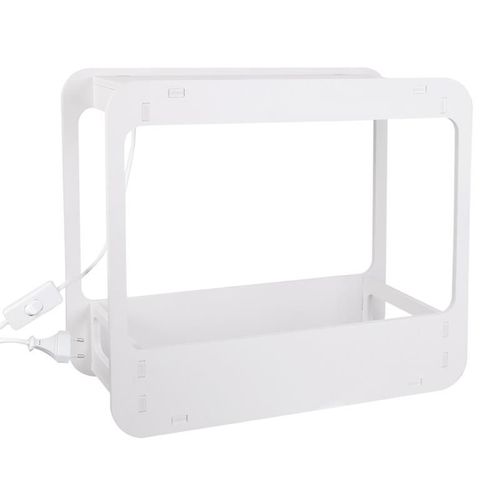 Paris Prix - Lampe Mini Potager "Intérieur" 48cm Blanc