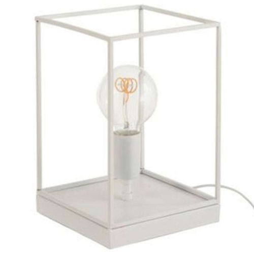 Paris Prix - Lampe À Poser "Une Ampoule" 30cm Blanc
