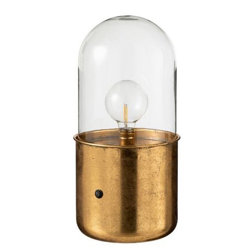 Paris Prix - Lampe À Poser Design En Verre "Bulb" 41cm Or