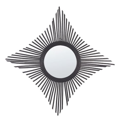 Miroir MAJENE Rotin Noir