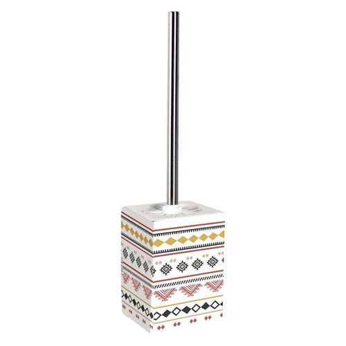 Brosse WC Imprimée "Esteban" 41cm Blanc