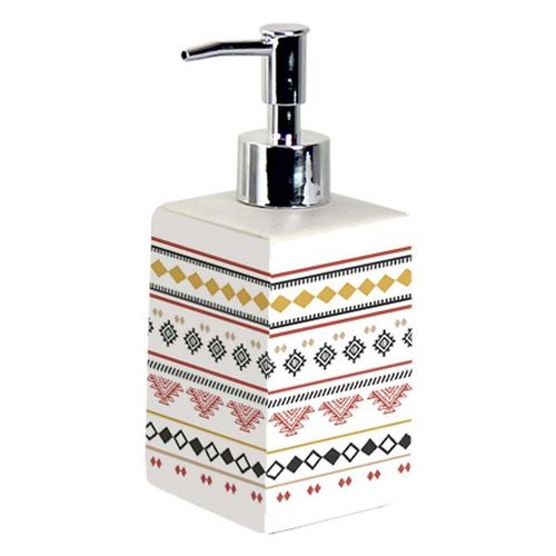 Distributeur de Savon Imprimé "Esteban" 17cm Blanc