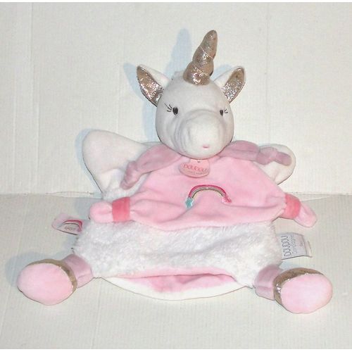 Doudou Licorne Happy Marionnette Model Rose Doudou Et Compagnie