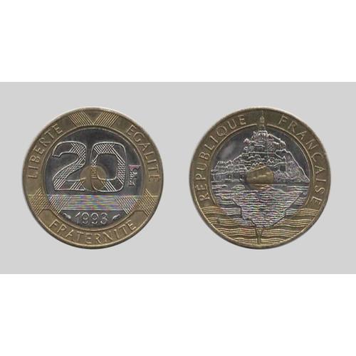 20 Francs Mont Saint Michel 1993