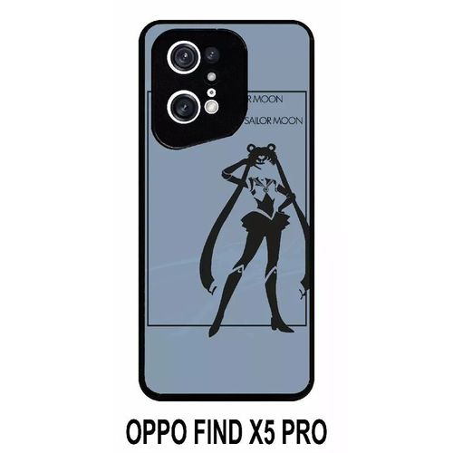 Coque Oppo Find X5 Pro - Sailor Moon - Silicone - Noir