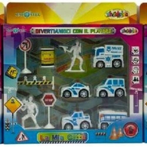 Trade Shop - Jeu De Police Assorti De Diverses Pièces Jeux D'enfants Véhicules