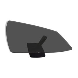 Table Basse Rectangulaire De Salon Verre Tremp Et Pied Central Noir