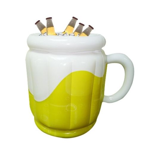 Seau À Bouteille Glaçon Gonflable En Forme De Chope De Bière