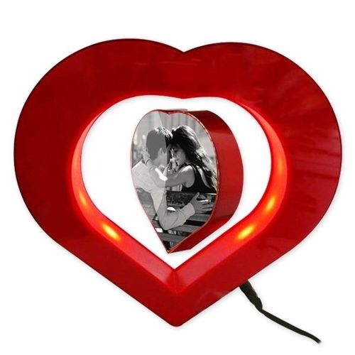 Coeur Lumineux Et Coeur Porte-Photos Flottant Lévitation Magnetique