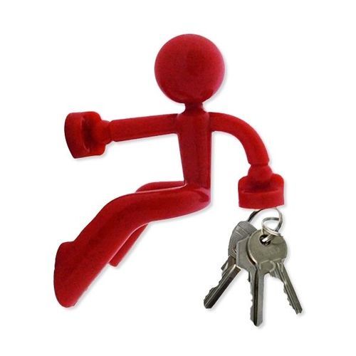 Bonhomme Range-Clés Homme Accroche-Clés Boite À Clef Rouge