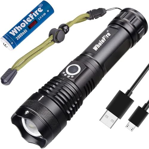 Lampe Torche Led Ultra Puissante, 5000 Lumens Lampe De Poche